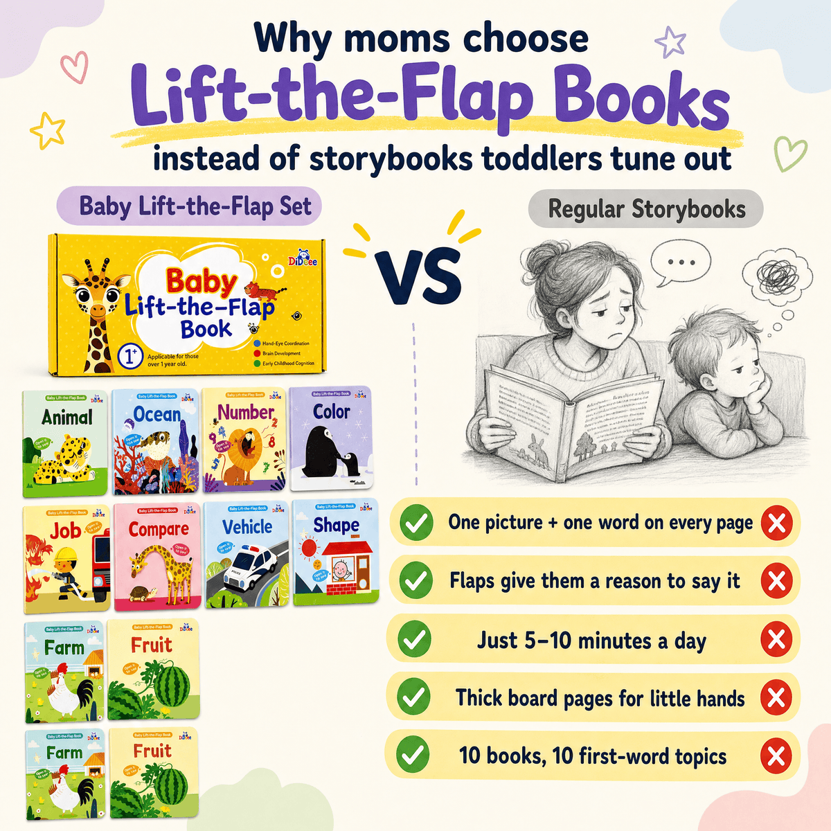 Peek & Learn Lift-the-Flap Board Book Set