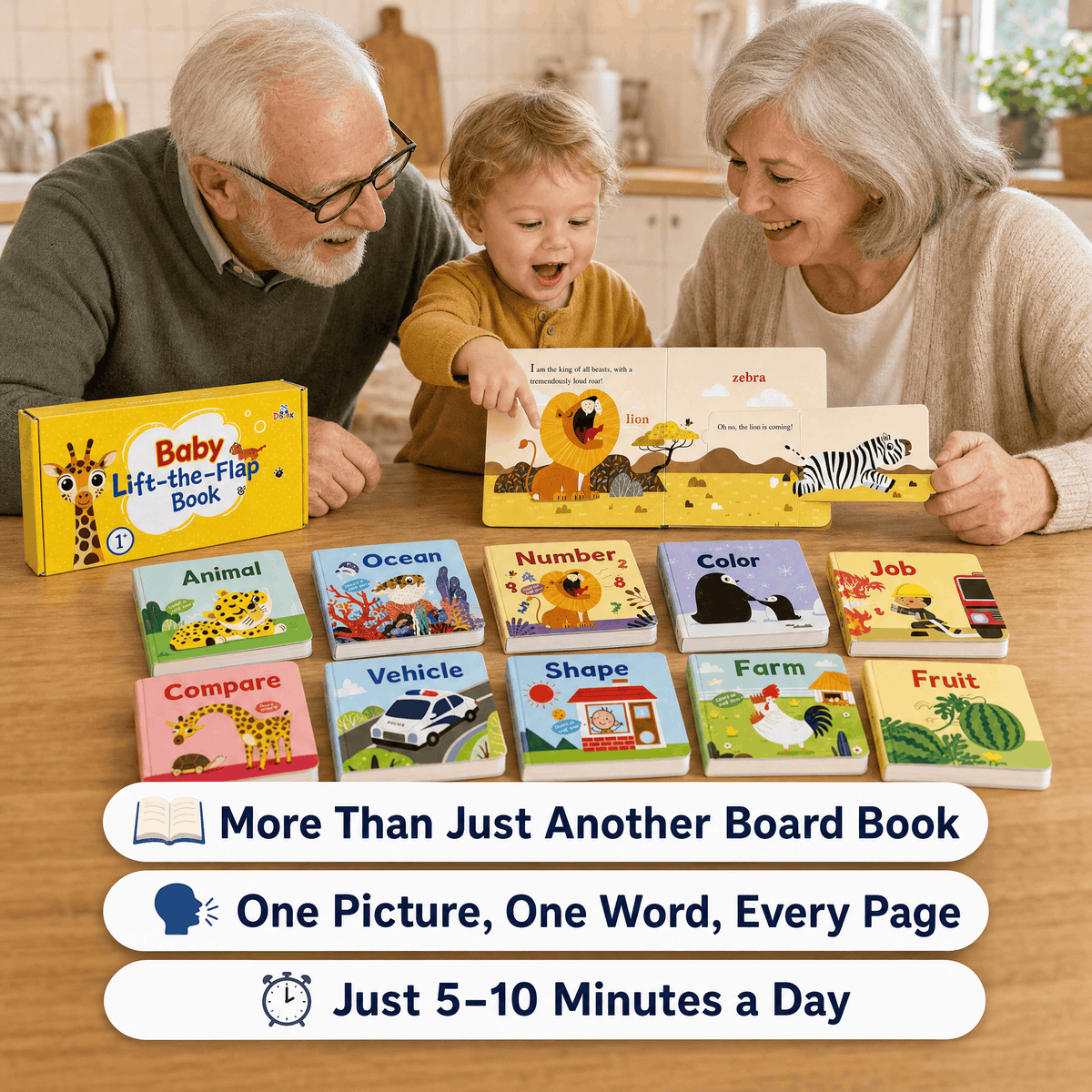 Peek & Learn Lift-the-Flap Board Book Set