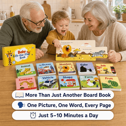 Peek & Learn Lift-the-Flap Board Book Set