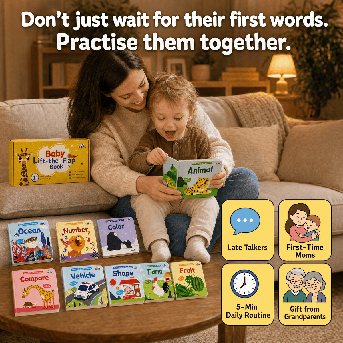 Peek & Learn Lift-the-Flap Board Book Set